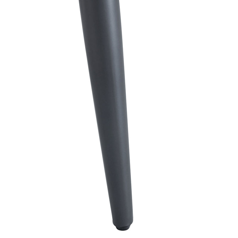 Silla de comedor industrial con patas de metal y abedul (Juego de 2) - Negro / Natural