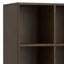 Harper - Low 6 Cube Storage With Drawers - Walnut Brown