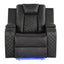 Benz - Power Recliner Set With LED Lighting And USB Charging
