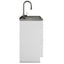 Shaker - Modern Wide Laundry Cabinet With Faucet And Sink - White