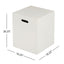 Modern Tank Holder Side Table With Smooth Concrete Surface