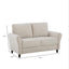 Patricia - Curved Arm Loveseat Sofa