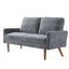 Loveseat Sofa, European Style With Sleek Design, Modern & Vintage Flair, Upholstered 2 Seater Couch