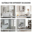 Multi Functional Wall Mounted Cabinet With Adjustable Shelves For Bathroom