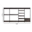 Monica - Walk-In Closet System, Modular Storage - Rustic