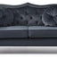 Stylish Flared Arm Loveseat