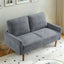 Loveseat Sofa, European Style With Sleek Design, Modern & Vintage Flair, Upholstered 2 Seater Couch