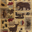 Nature's Nest - 5'3" X 7'3" Polypropylene, Lodge Area Rug - Multi / Beige