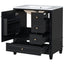 Freestanding Bathroom Vanity With Sink, Soft Close Door, 3 Drawers