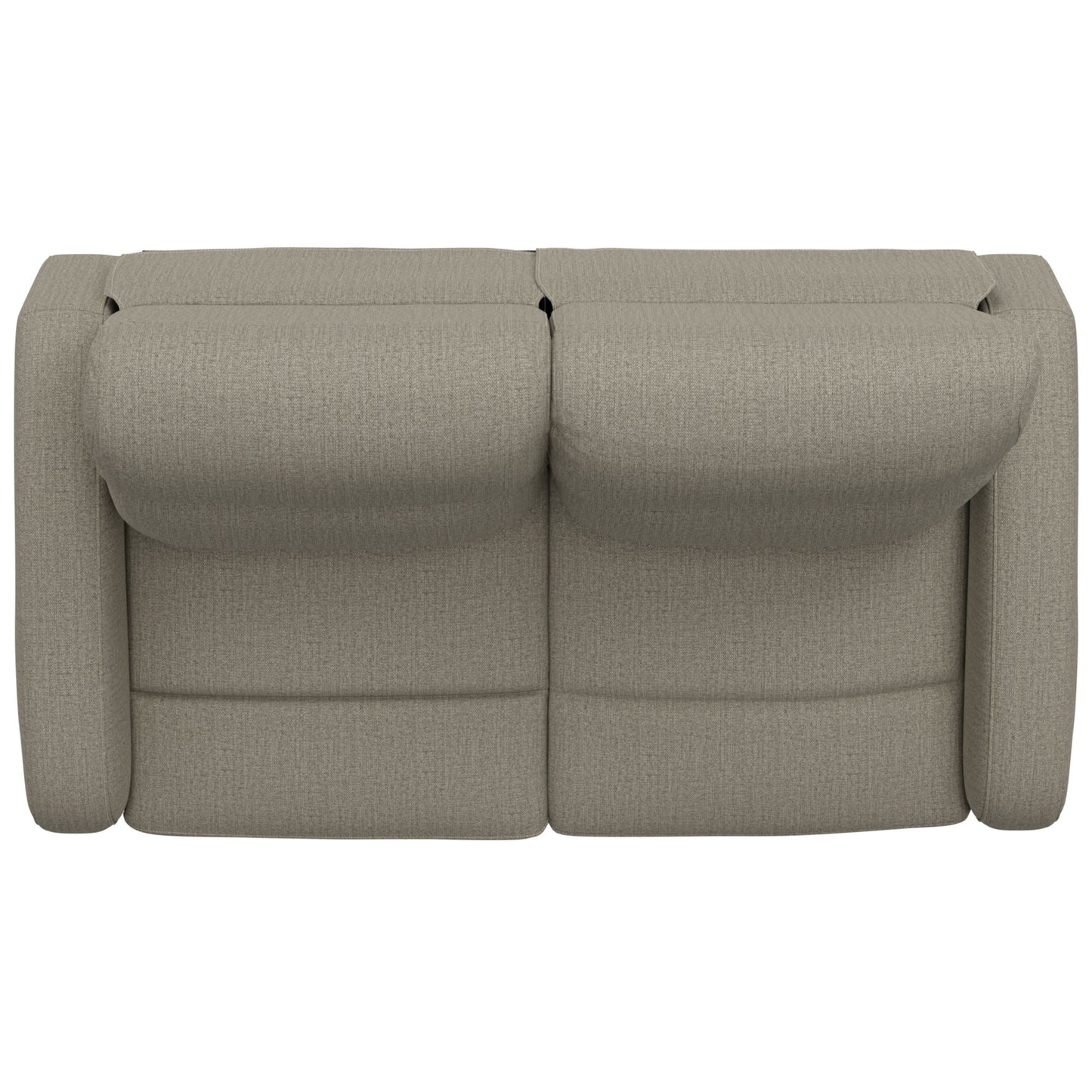 Manual Reclining Loveseat With Dual Seating Support For Living Room
