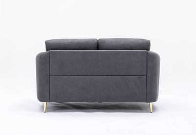 Yuina - Linen Loveseat - Gray