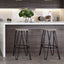 Simeon - Multifunctional Metal Stool With Wood Seat