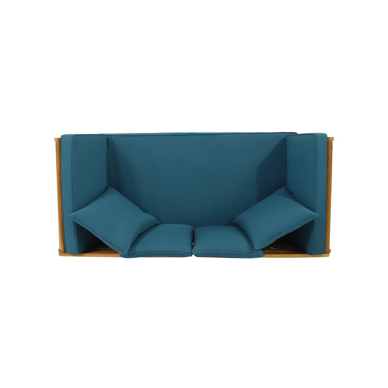 Outdoor Acacia Wood Expandable Daybed With Cushions