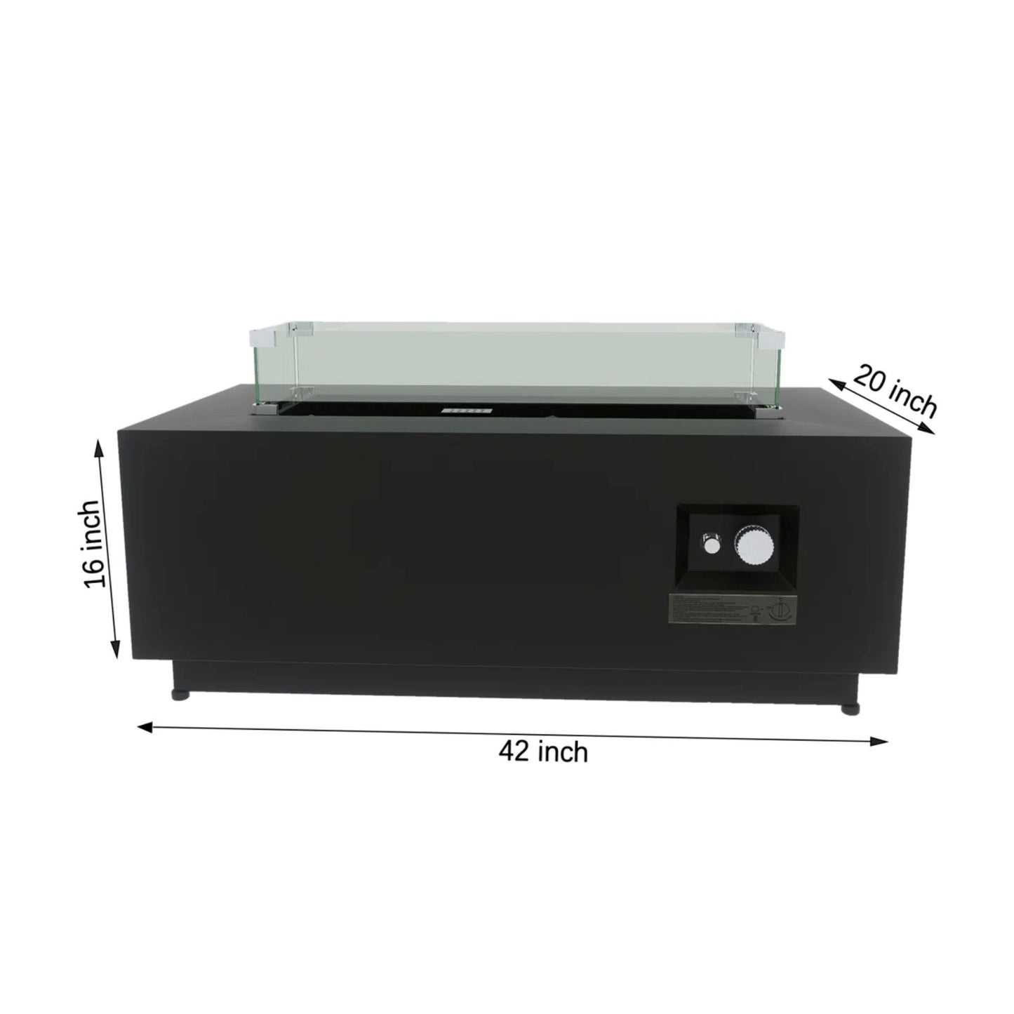 Modern Design Outdoor Fire Pit Table With Cover