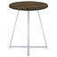 Burkhart - Round Height Bistro Bar Table - Brown Oak