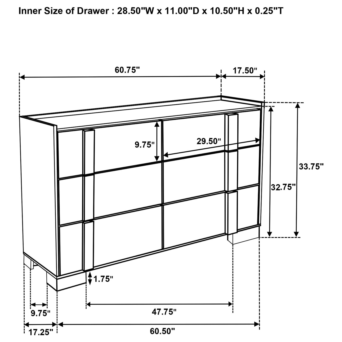 Lincoln - Bedroom Set With LED Headboard