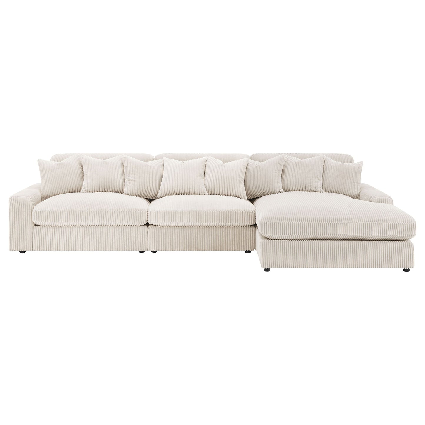 Cassidy - Upholstered Sectional Sofa With Reversible Cushions