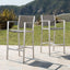 Outdoor Rust Proof Aluminum Barstools (Set of 2)