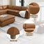 Brighton - Top Grain Modular Sectional - Brown