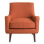 Accent Chair Upholstered With Legs - Burnt Orange