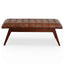 Maja - Bench - Cognac / Dark Brown