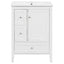Modern Bathroom Vanity With Sink, Soft Close Drawers & Door, Storage Rack