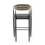 Upholstered Bar Stools With Backs For Kitchen Island (Set of 2)