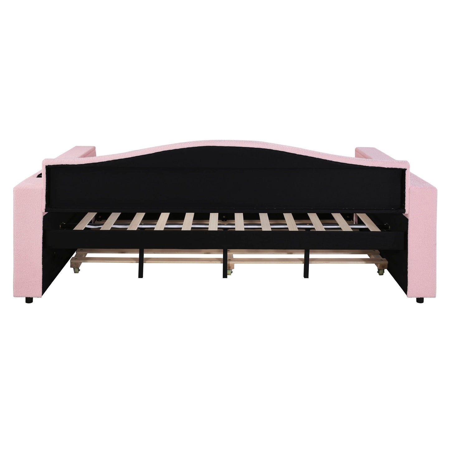 Upholstered Daybed With Storage Armrests, Trundle And Latest Integrated tooth Audio System
