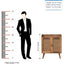 Larissa - T Bar Raised Cabinet - Brown