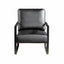 Classic Mid Century Modern Accent Chair With Durable Square Metal Frame, Armchair