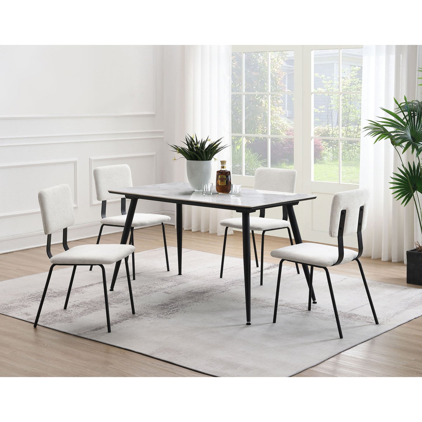 Bixby - Upholstered Dining Side Chair (Set of 2) - White