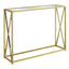 Accent Console Table For Entryway, Contemporary & Modern - Gold