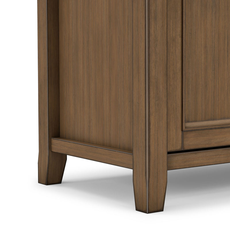 Amherst - TV Media Stand - Rustic Natural Aged Brown