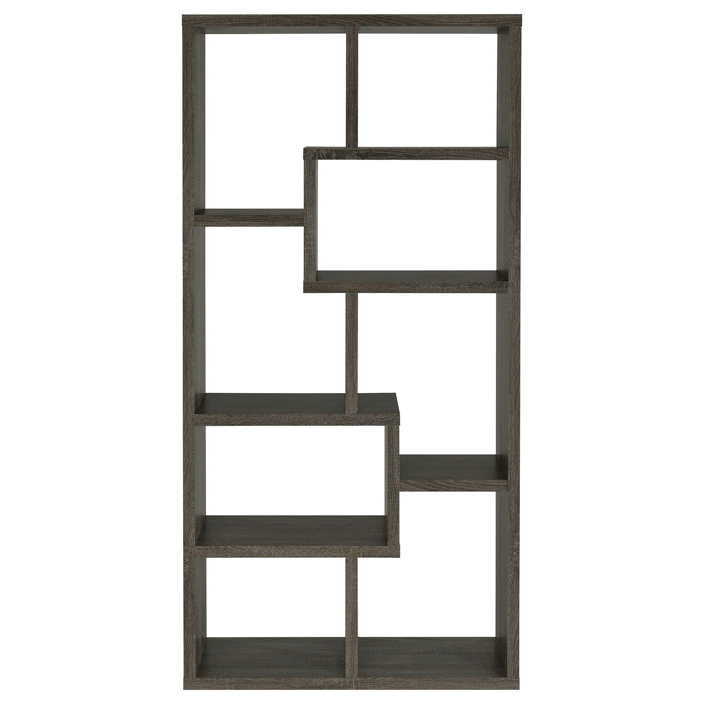 8 Shelf Geometric Bookcase