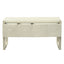 Geometric Carved Console Table With 3 Soft Close Drawers
