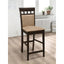 Upholstered Counter Height Stools (Set of 2) - Beige / Brown