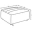 Sunny - Square Upholstered Ottoman - Ivory