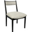 Comfortable Upholstery Cresent Chair (Set of 2) - Peppercorn