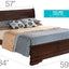 Sleigh Bed With Low Footboard