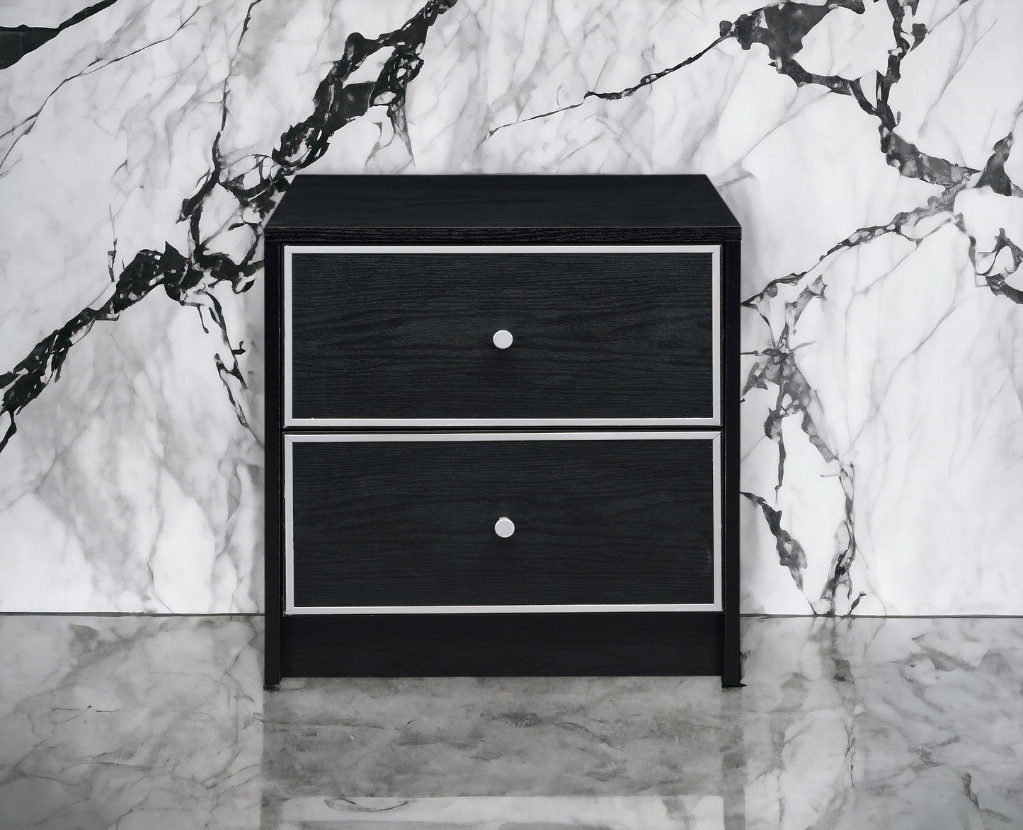 Jabir - Accent Table - Black / Silver