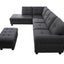 Alger - Left Hand Facing Sofa & Chaise With Ottoman