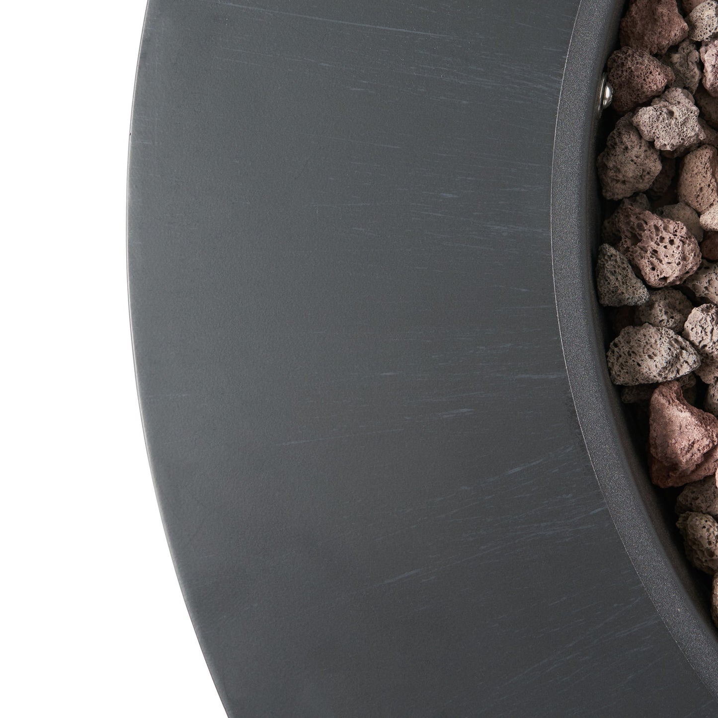 Round Iron Fire Pit With 40, 000 Btu