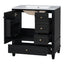 Freestanding Bathroom Vanity With Sink, Soft Close Door, 3 Drawers