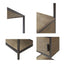 Darley - 3 Shelf Bookcase With Storage Cabinet - Gray
