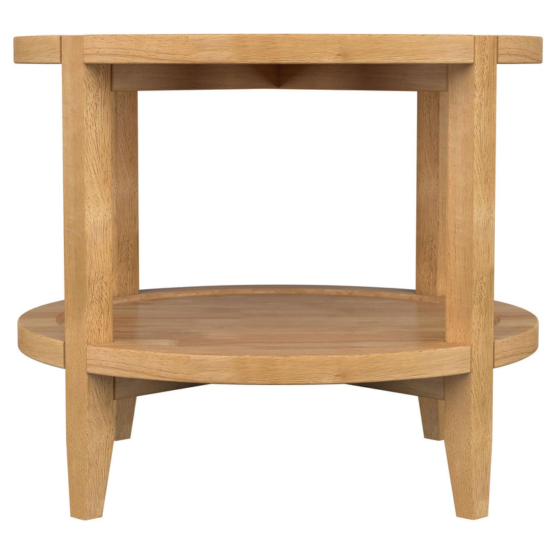 Isbell - Round Table With Storage Shelf