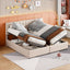 Upholstered Platform Bed With A Hydraulic Storage System