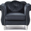 Chic Transitional Flared Arm Chair