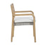 Arden - Wood And Wicker Patio Dining Chair (Set of 2) - Natural / Brown