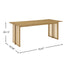 Dining Table With Rattan Accents