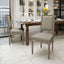 Traditional Style Dining Chair Set With Fabric Upholstery